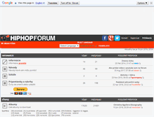 Tablet Screenshot of hiphopforum.sk